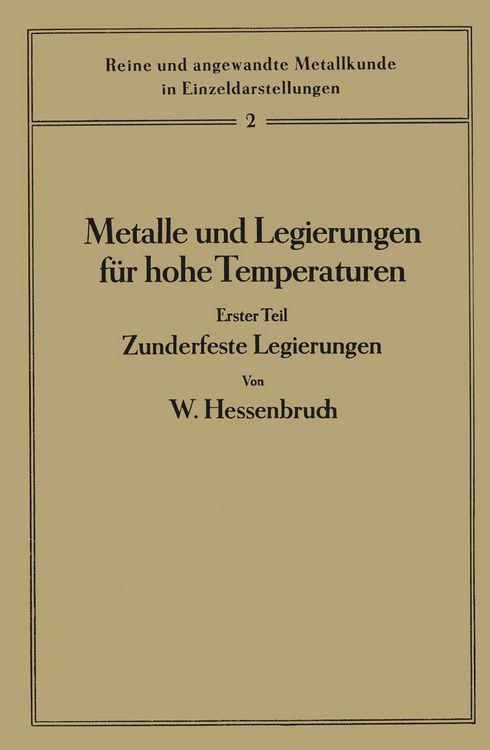 Produktbild: Metalle und Legierungen f&uuml;r hohe Temperaturen