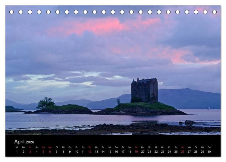 Produktbild: Schottland (Tischkalender 2026 DIN A5 quer), CALVENDO Monatskalender