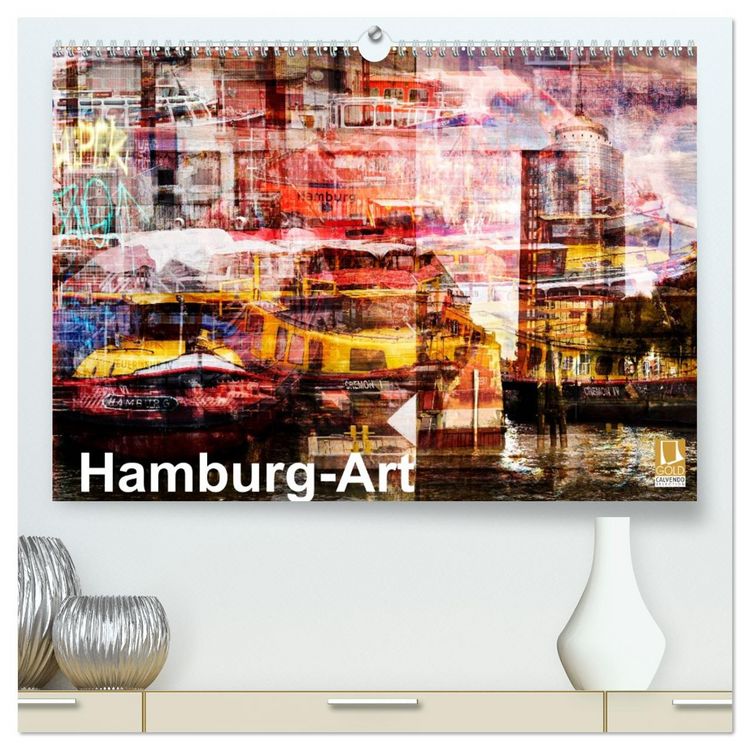 Produktbild: Hamburg-Art (hochwertiger Premium Wandkalender 2026 DIN A2 quer), Kunstdruck in Hochglanz