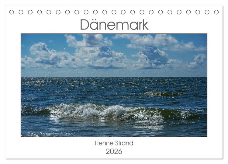 Produktbild: D&auml;nemark - Henne Strand (Tischkalender 2026 DIN A5 quer), CALVENDO Monatskalender