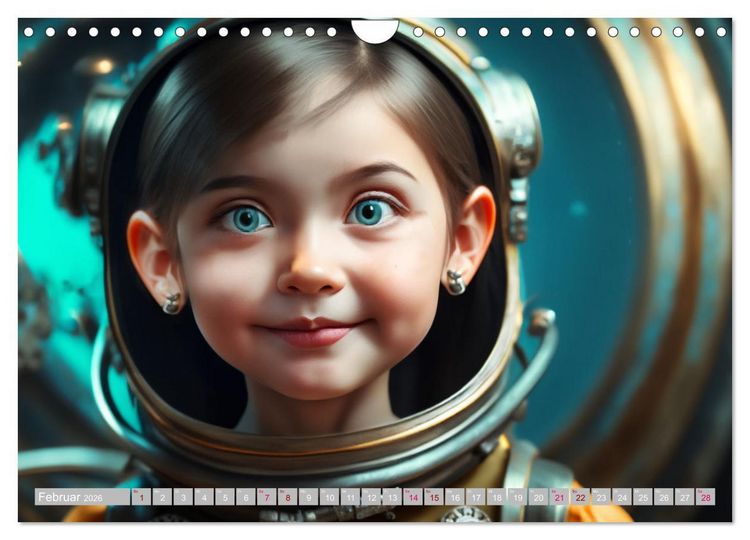 Produktbild: Starke M&auml;dchen - Steampunk Welten (Wandkalender 2026 DIN A4 quer), CALVENDO Monatskalender