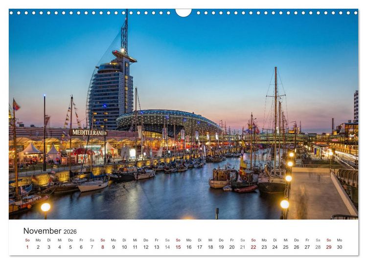 Produktbild: Nieders&auml;chsische K&uuml;ste - K&uuml;stenorte von Ostfriesland bis Bremerhaven (Wandkalender 2026 DIN A3 quer), CALVENDO Monatskalender