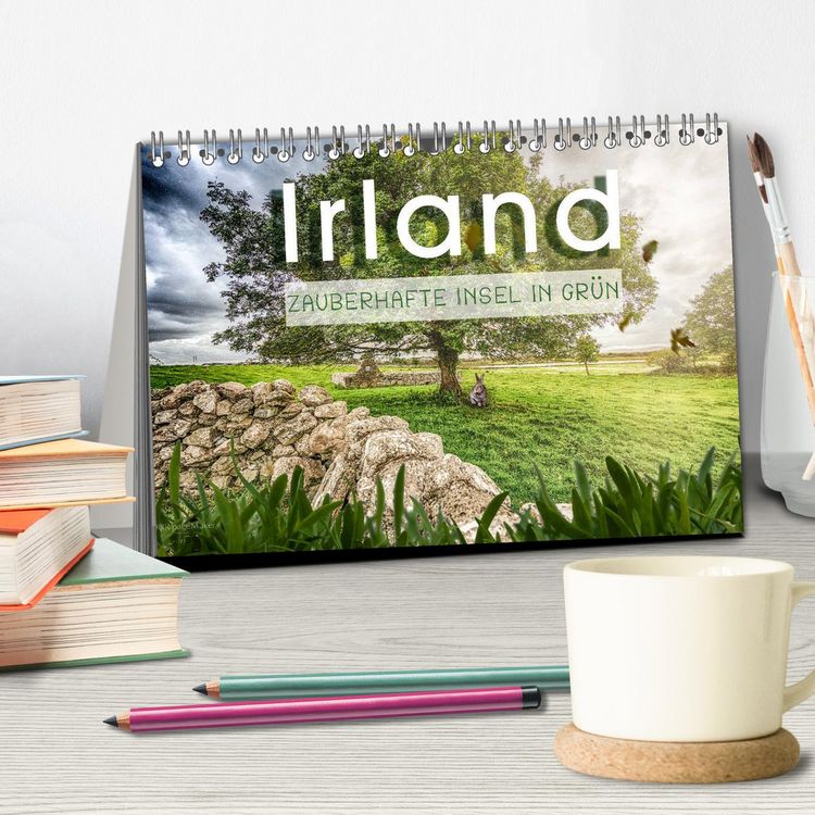 Produktbild: Irland - Zauberhafte Insel in gr&uuml;n (Tischkalender 2026 DIN A5 quer), CALVENDO Monatskalender