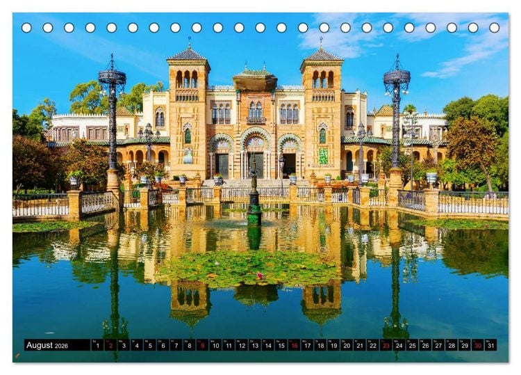 Produktbild: Sevilla - Impressionen aus dem Herzen Andalusiens (Tischkalender 2026 DIN A5 quer), CALVENDO Monatskalender