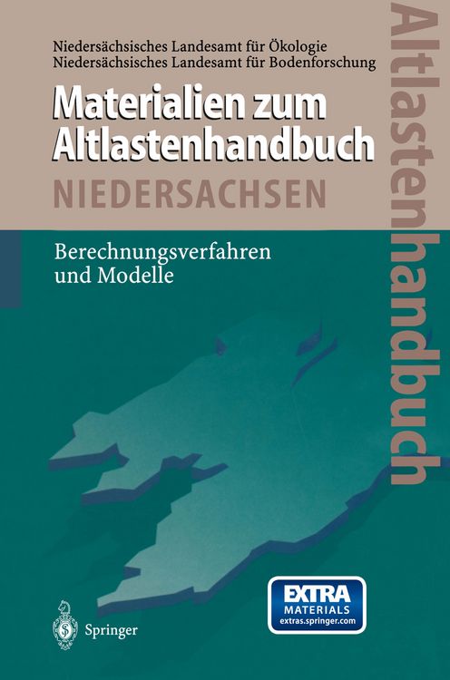 Produktbild: Altlastenhandbuch des Landes Niedersachsen Materialienband
