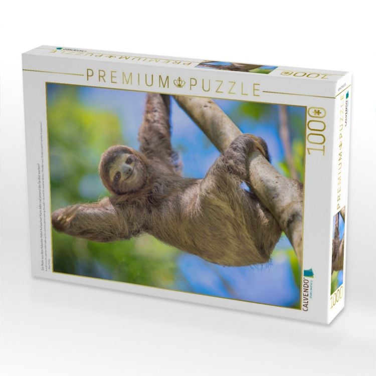 Produktbild: CALVENDO Puzzle Ein Motiv aus dem Kalender Hallo! Aufwachen! Kann bitte mal jemand das Faultier wecken? | 1000 Teile Lege-Gr&ouml;&szlig;e 64x48cm Foto-Puzzle f&uuml;