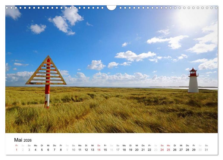 Produktbild: Sylt, der nordfriesische Inseltraum (Wandkalender 2026 DIN A3 quer), CALVENDO Monatskalender