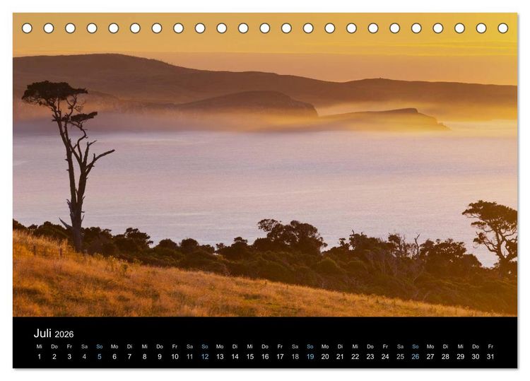Produktbild: Traumziel Neuseeland 2026 (Tischkalender 2026 DIN A5 quer), CALVENDO Monatskalender