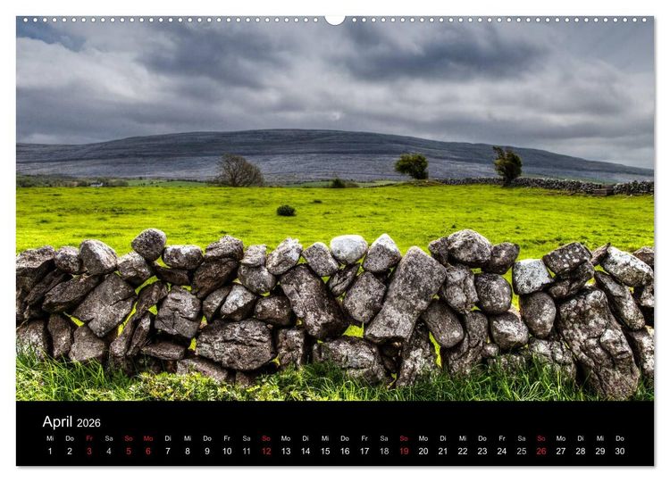 Produktbild: Irlands Westk&uuml;ste (Wandkalender 2026 DIN A2 quer), CALVENDO Monatskalender