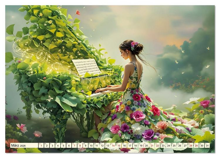 Produktbild: Piano der Tr&auml;ume (Wandkalender 2026 DIN A3 quer), CALVENDO Monatskalender