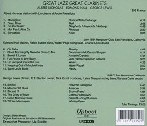 Produktbild: Great Jazz - Great Clarinets