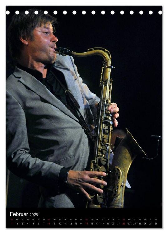Produktbild: Jazz Momente - Kalender 2026 - (Tischkalender 2026 DIN A5 hoch), CALVENDO Monatskalender