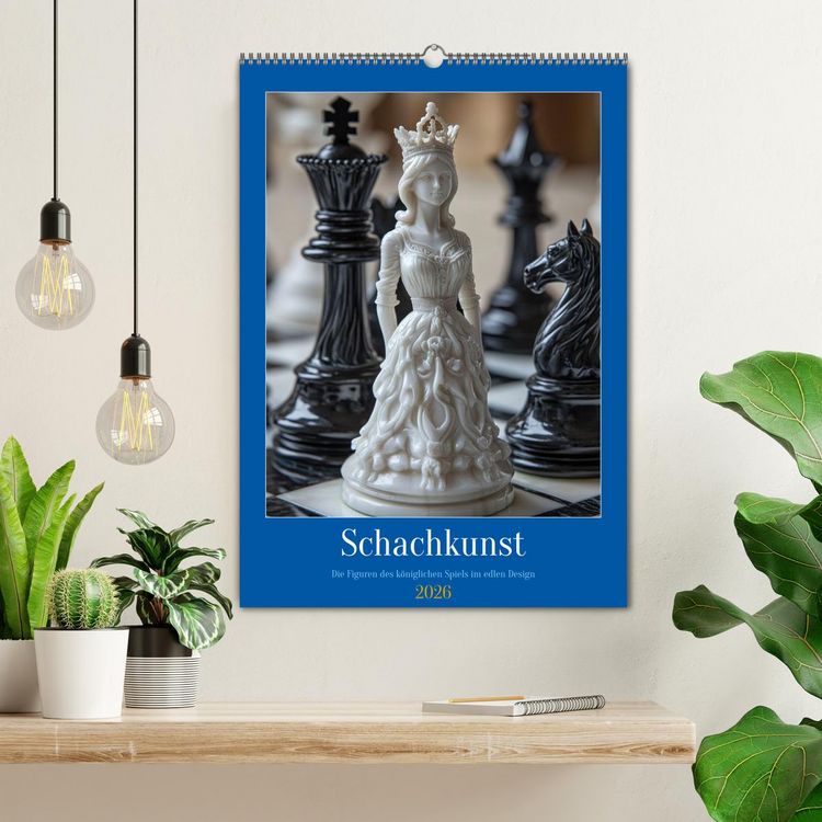 Produktbild: Schachkunst (Wandkalender 2026 DIN A2 hoch), CALVENDO Monatskalender