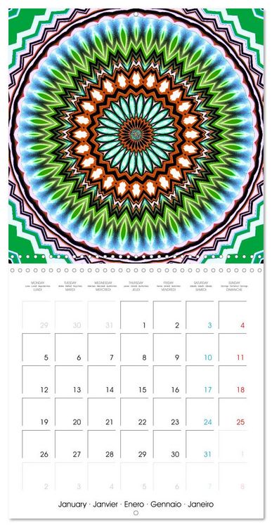 Produktbild: Invitation au voyage introspectif (Calendrier mural carr&eacute; 2026 30x30 cm) Calendrier double avec une page pour vos prises de notes