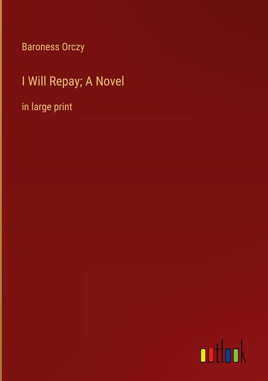 Produktbild: I Will Repay; A Novel