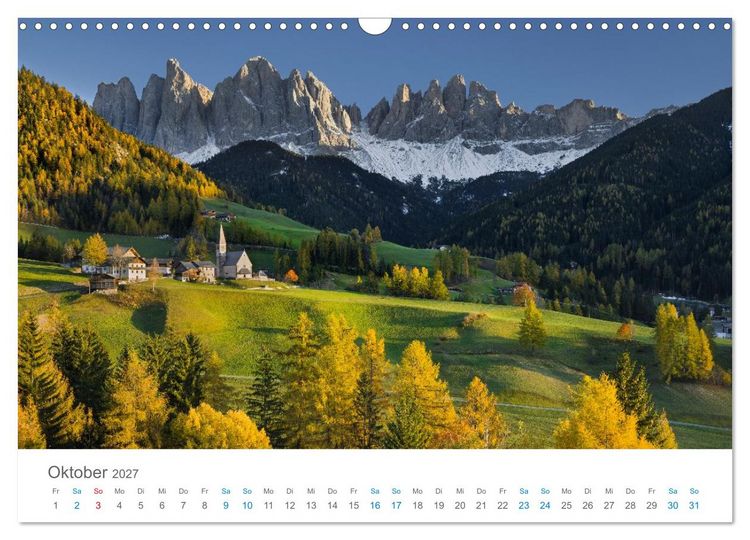 Produktbild: Alpen im Licht (Wandkalender 2027 DIN A3 quer), CALVENDO Monatskalender