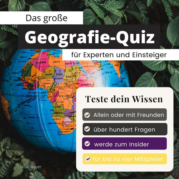Produktbild: Das gro&szlig;e Geografie-Quiz f&uuml;r Experten und Einsteiger