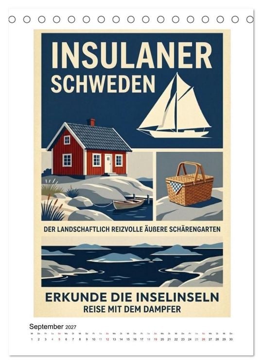 Produktbild: Sehnsucht Skandinavien &ndash; Die Mid-Century Collection (Tischkalender 2027 DIN A5 hoch), CALVENDO Monatskalender