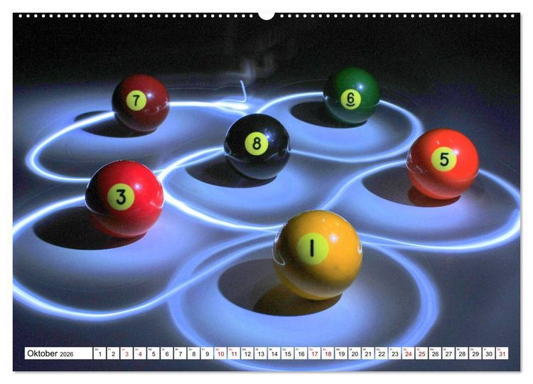 Produktbild: Indoor Aktivit&auml;ten. Billard, Darts und Bowling. Impressionen (hochwertiger Premium Wandkalender 2026 DIN A2 quer), Kunstdruck in Hochglanz