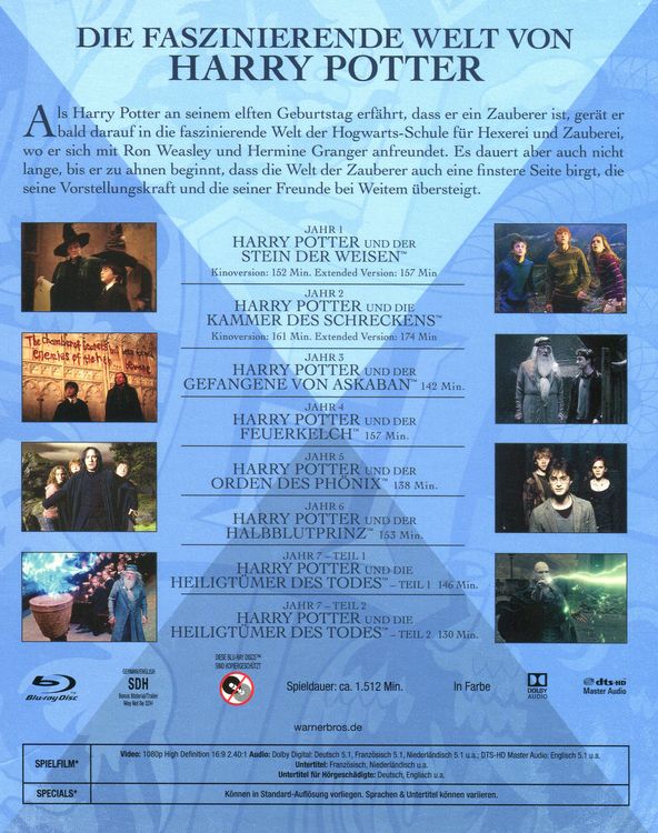 Produktbild: Harry Potter Collection [8 BRs]