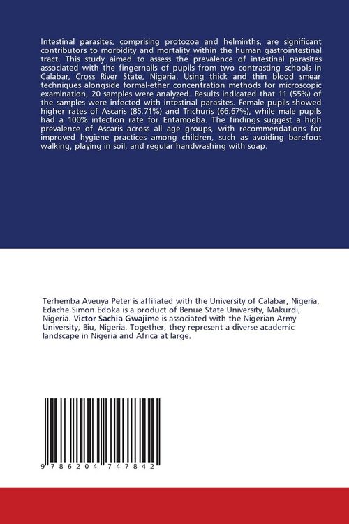 Produktbild: Intestinal Parasites Associated with Fingernails of Pupils in Africa