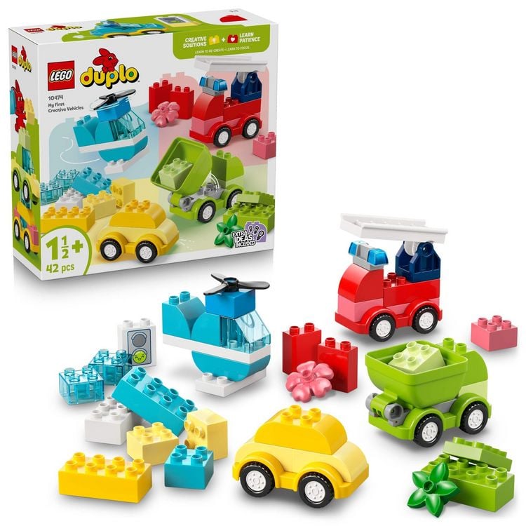 Produktbild: LEGO DUPLO 10474 Kreative Fahrzeuge, Lernspielzeug f&uuml;r Kleinkinder ab 1