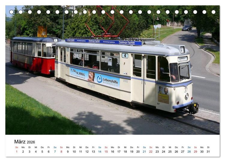 Produktbild: Naumburgs historische Stra&szlig;enbahn (Tischkalender 2026 DIN A5 quer), CALVENDO Monatskalender
