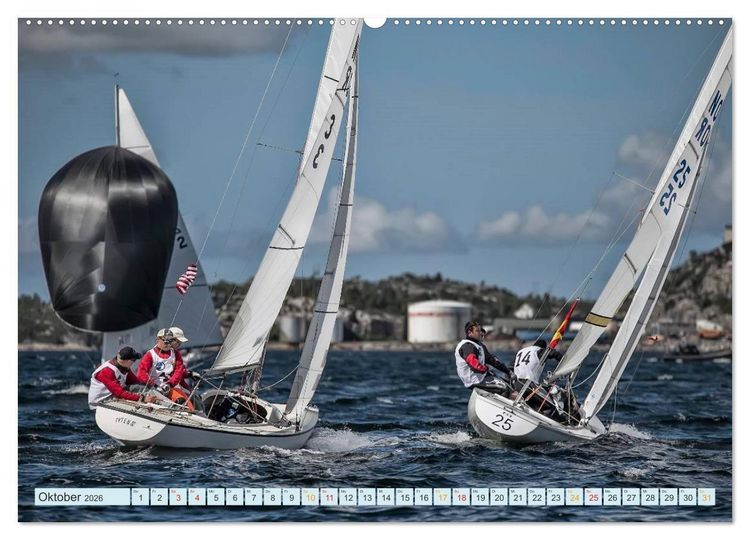 Produktbild: Segeln - Freiheit und Abenteuer (hochwertiger Premium Wandkalender 2026 DIN A2 quer), Kunstdruck in Hochglanz