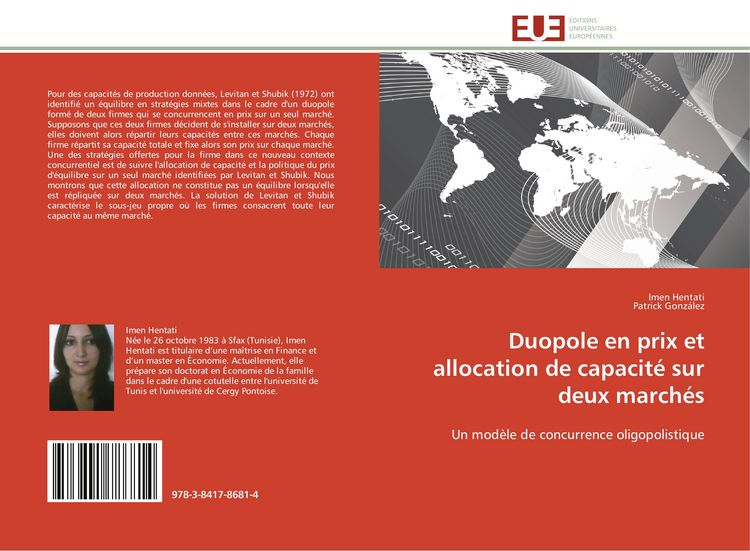 Produktbild: Duopole en prix et allocation de capacit&eacute; sur deux march&eacute;s