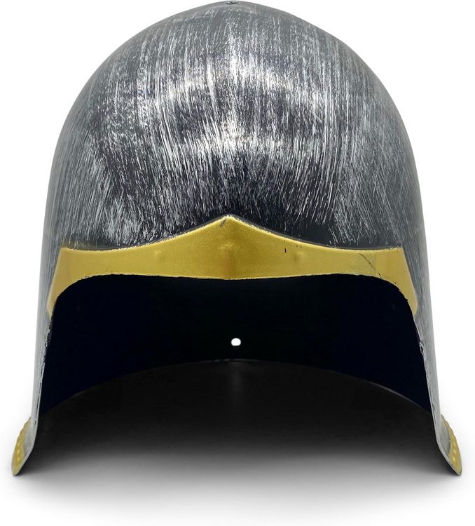 Produktbild: BestSaller 1425 - Kinder-Beckenhaube, Ritterhelm, Kunststoff, Titan/Gold, 21x21,5x21cm