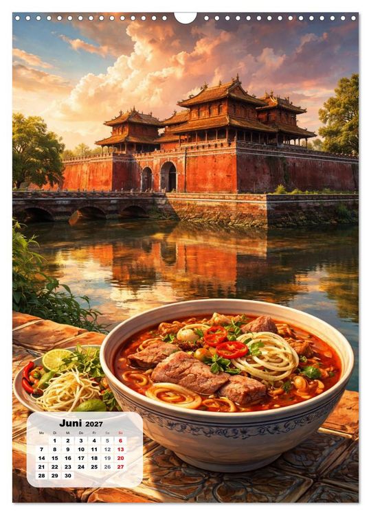 Produktbild: Vietnam - Eine Schlemmerreise durchs Land des aufsteigenden Drachen (Wandkalender 2027 DIN A3 hoch), CALVENDO Monatskalender