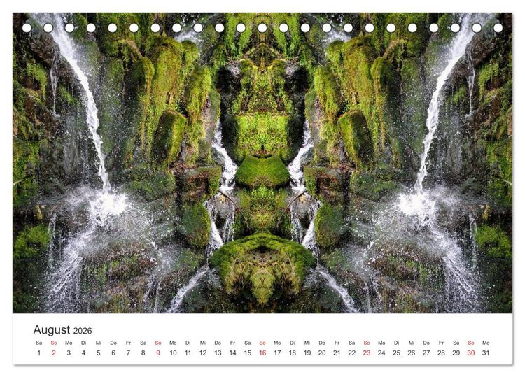 Produktbild: Spiegelwelten - Natur anders sehen (Tischkalender 2026 DIN A5 quer), CALVENDO Monatskalender