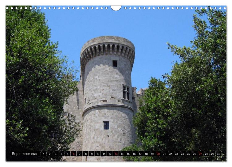 Produktbild: Rhodes - Greece (Wall Calendar 2026 DIN A3 landscape), CALVENDO 12 Month Wall Calendar
