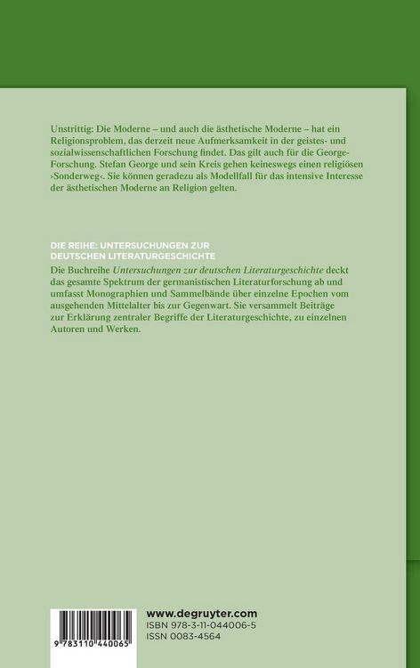 Produktbild: Stefan George und die Religion