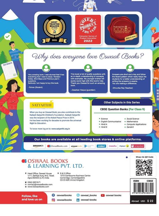 Produktbild: Oswaal CBSE Class 9 Social Science Question Bank (2024 Exam)