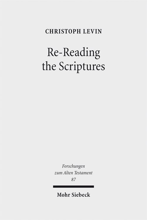 Produktbild: Re-Reading the Scriptures