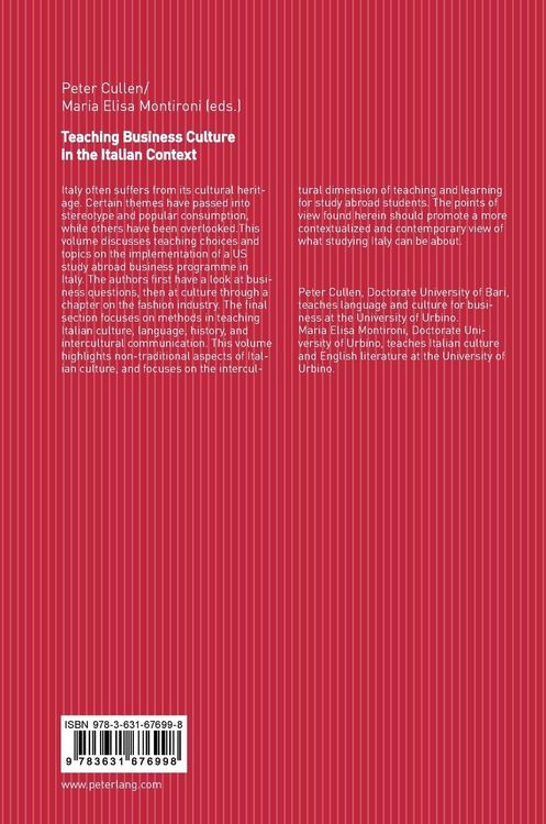 Produktbild: Teaching Business Culture in the Italian Context