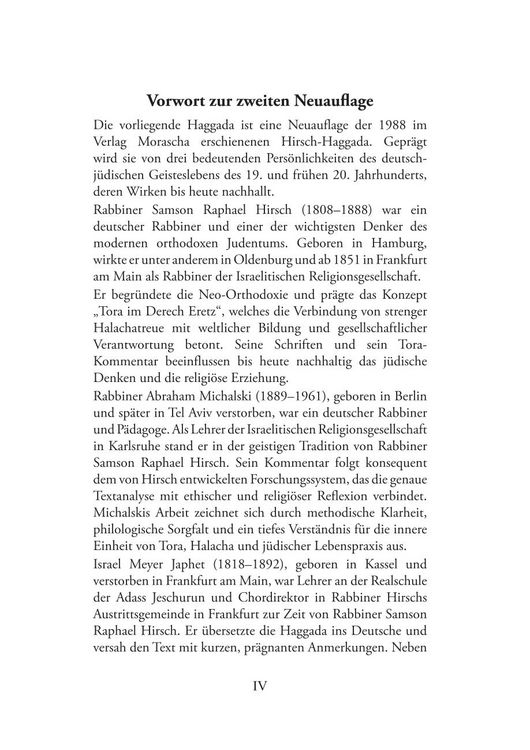 Produktbild: Hirsch-Haggada