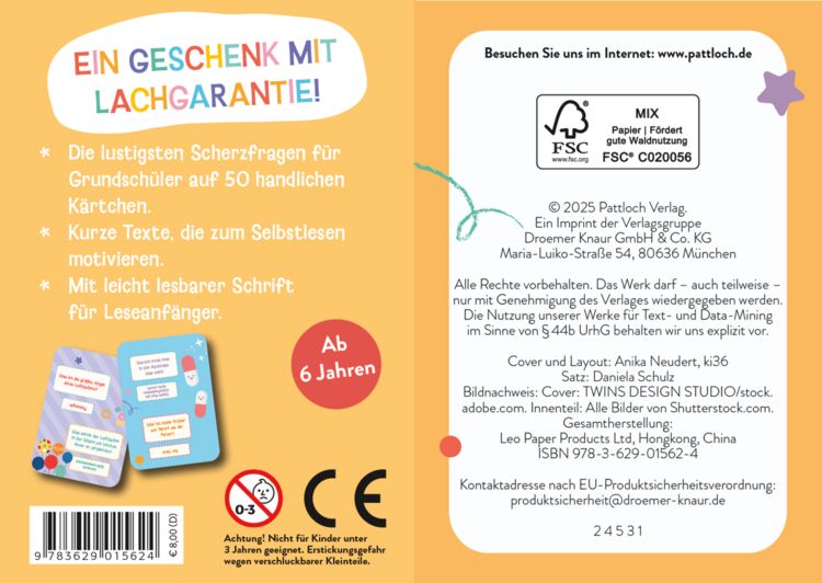 Produktbild: Kartenset: Schulkind! Die lustigsten Scherzfragen f&uuml;r Kinder