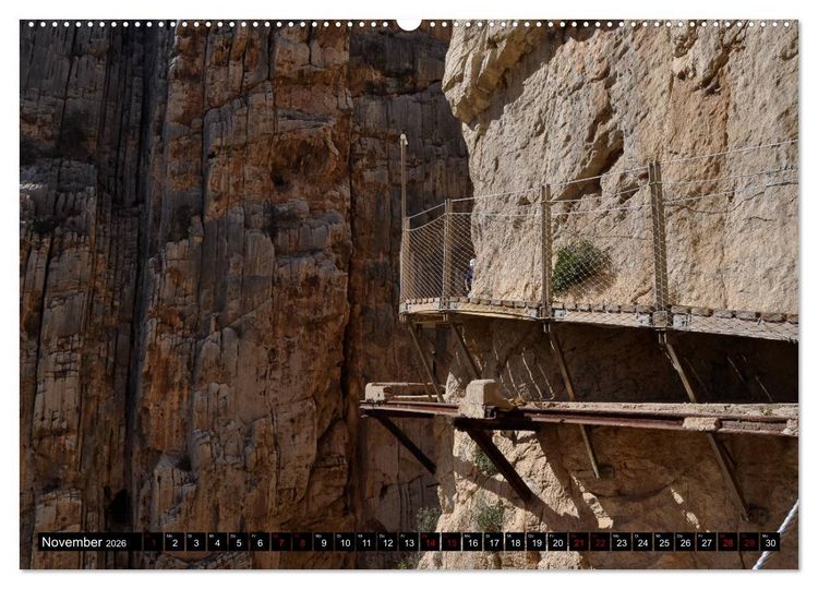 Produktbild: El Caminito del Rey (Wandkalender 2026 DIN A2 quer), CALVENDO Monatskalender