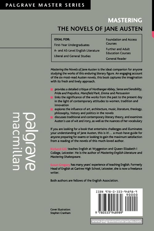 Produktbild: Mastering the Novels of Jane Austen