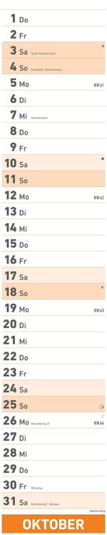 Superplaner 2026 - Streifenkalender 17x85 cm - mit Ringbindung - viel Platz für Notizen - Langplaner - Wandkalender - Küchenkalender - Alpha Edition