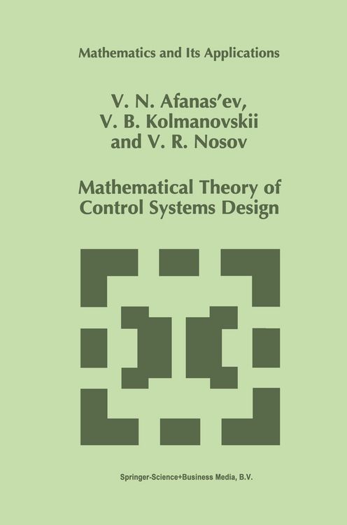 Produktbild: Mathematical Theory of Control Systems Design