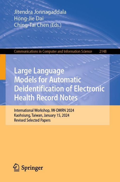 Produktbild: Large Language Models for Automatic Deidentification of Electronic Health Record Notes