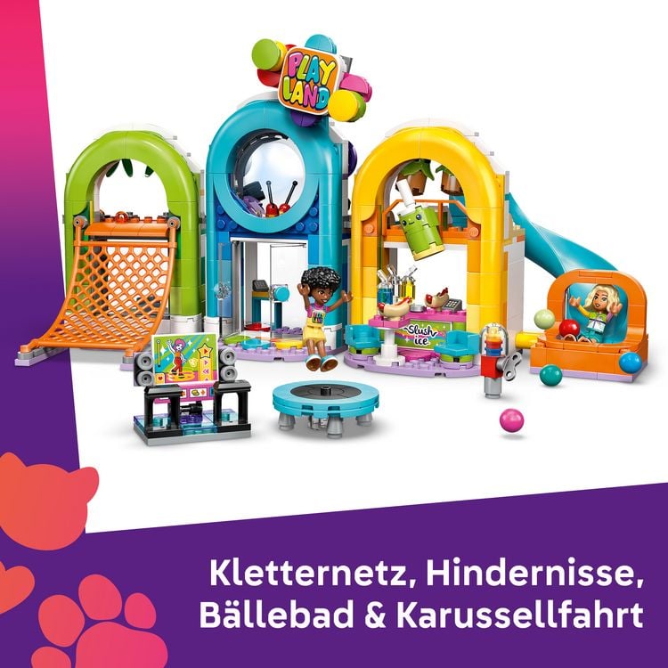 Produktbild: LEGO Friends 42686 Cooler Indoor-Spielplatz, Spielzeug mit Puppen