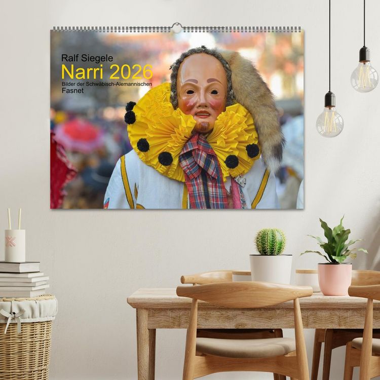 Produktbild: Narri 2026 Bilder der Schw&auml;bisch-Alemannischen Fasnet (Wandkalender 2026 DIN A2 quer), CALVENDO Monatskalender