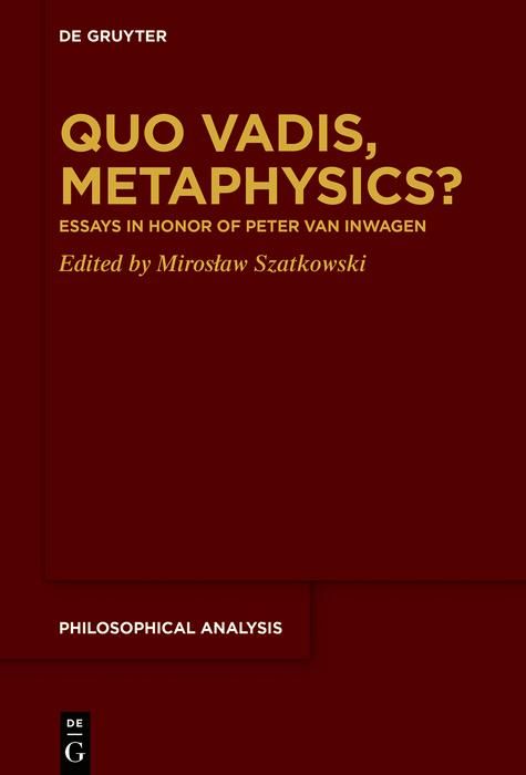 Produktbild: Quo Vadis, Metaphysics?