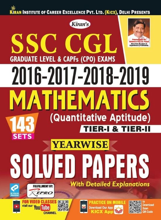 Produktbild: SSC CGL & CPO Mathematics Yearwise Solved Papers-2019 (E)(143 Set)