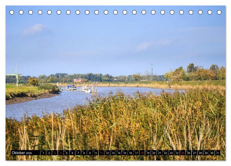 Produktbild: Sch&ouml;nes Ostfriesland (Tischkalender 2026 DIN A5 quer), CALVENDO Monatskalender