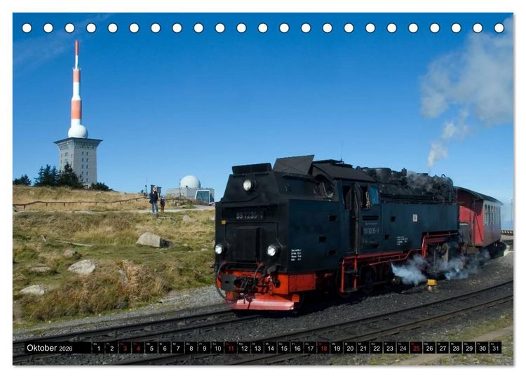 Produktbild: Schmalspurbahnen in Sachsen Anhalt (Tischkalender 2026 DIN A5 quer), CALVENDO Monatskalender